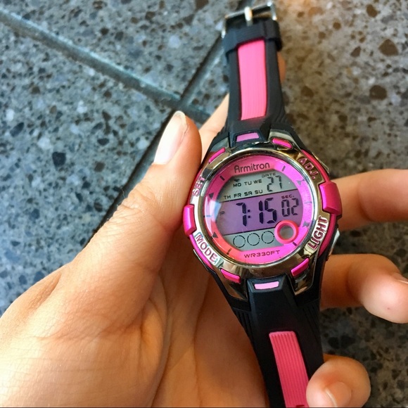 armitron pink watch